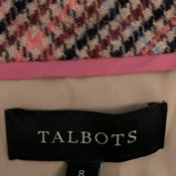 New Talbots Tan Plaid Wool-blend Pencil Skirt US 8 - Picture 4 of 7